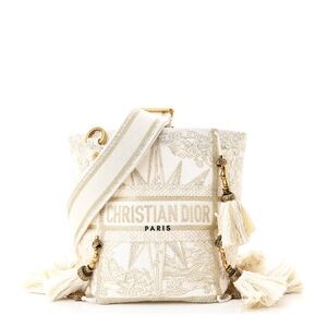 Dior Cream Crossbody Bucket Bag Luxury Womens Purse